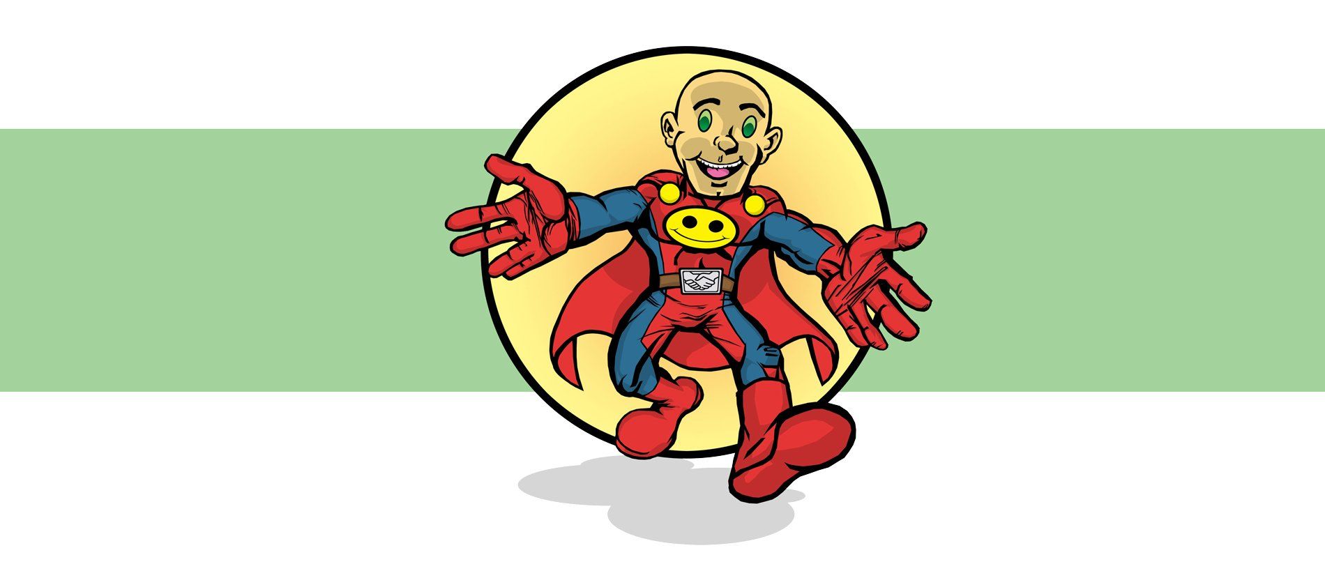 Superchum extends his hand in friendship, demonstrating what is the power of friendship!