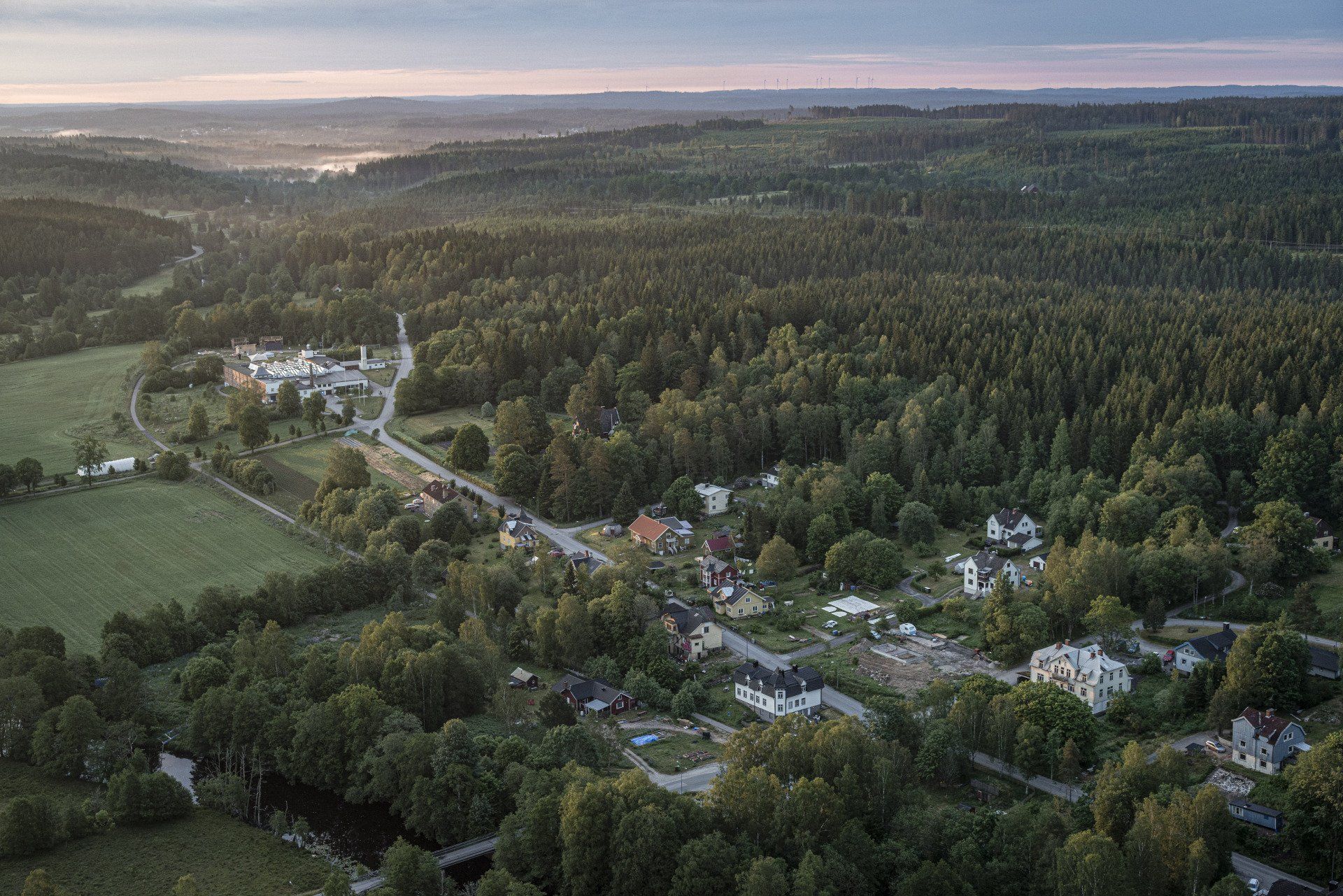 Flygfoto över Uddebo © Per Pixel