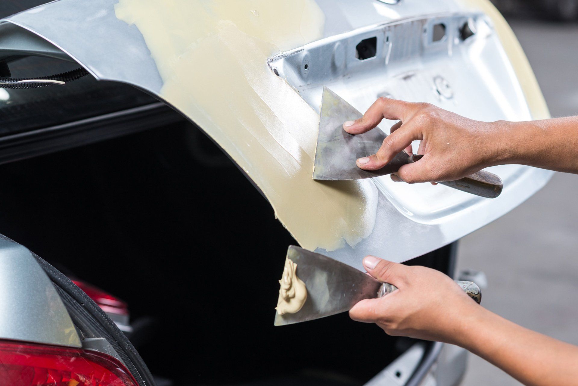 Fixing Car Back Hood — Hobart, TAS — Hobart Smash Repairs