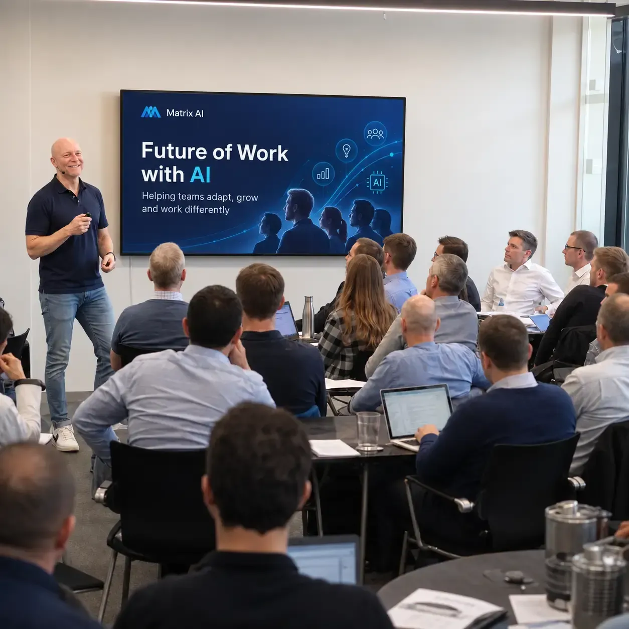 Matrix AI CEO, Glen Maguire, AI Change Management Workshop Facilitator