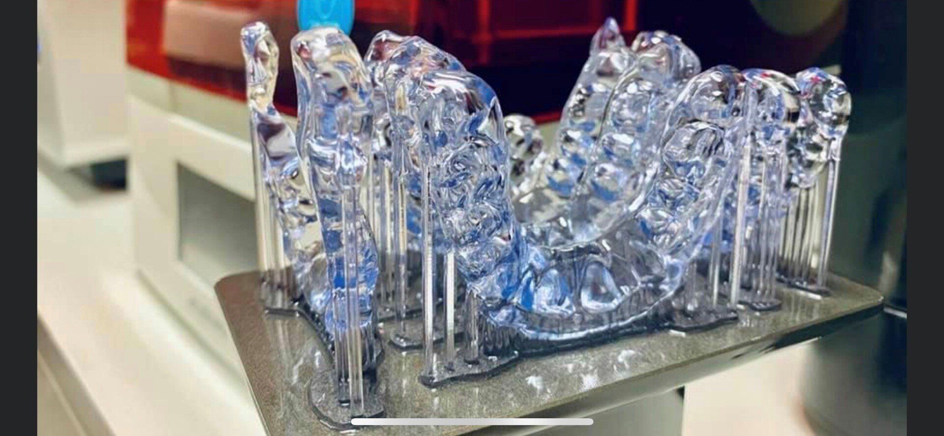 Dental Technician Hands Working With Tooth Dentures - Wangara, NSW - Chromex Dental