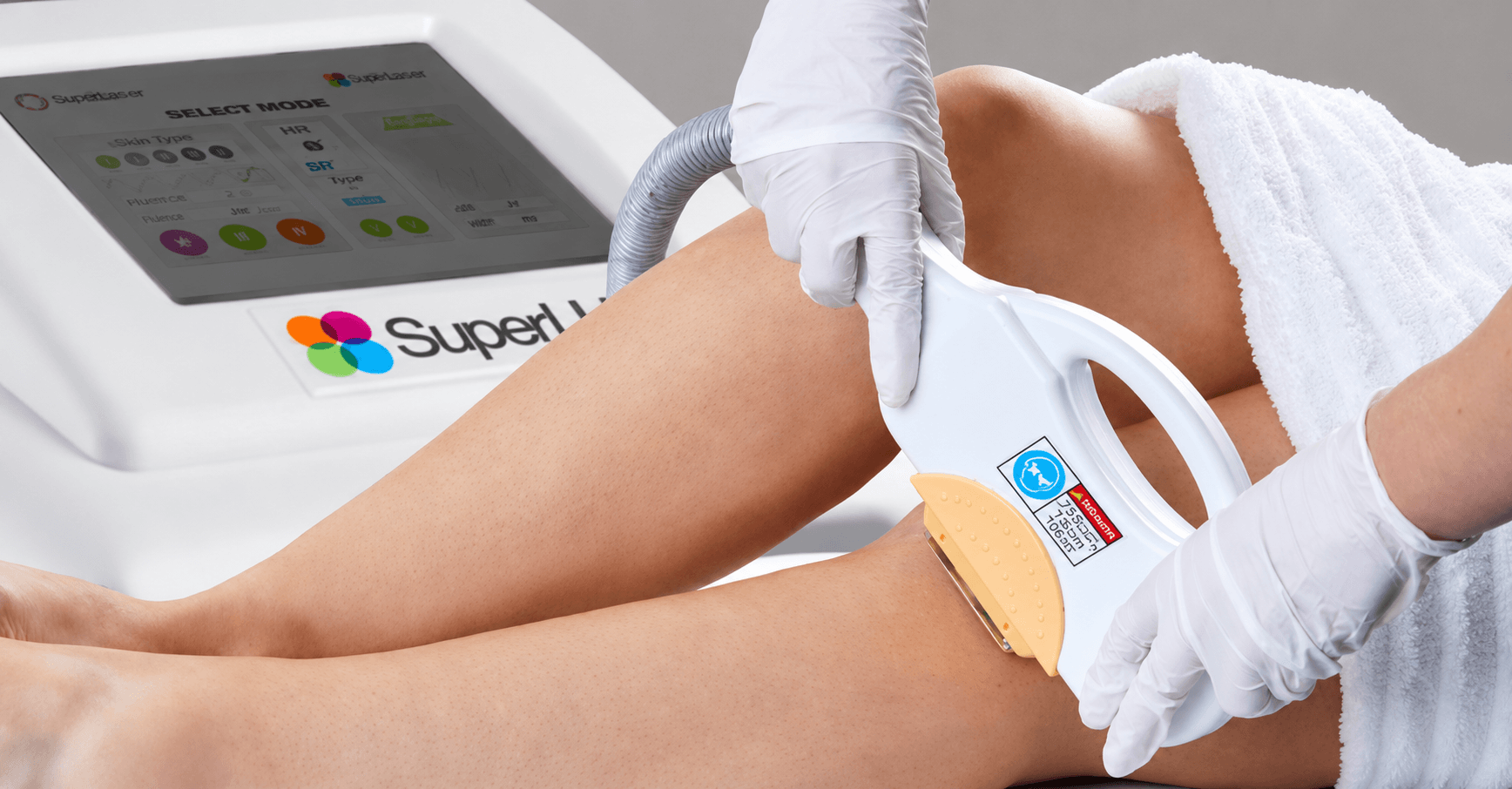 SHR IPL hair reduction treatment