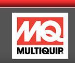 MULTIQUIP logo in red, white, and black on a gray background