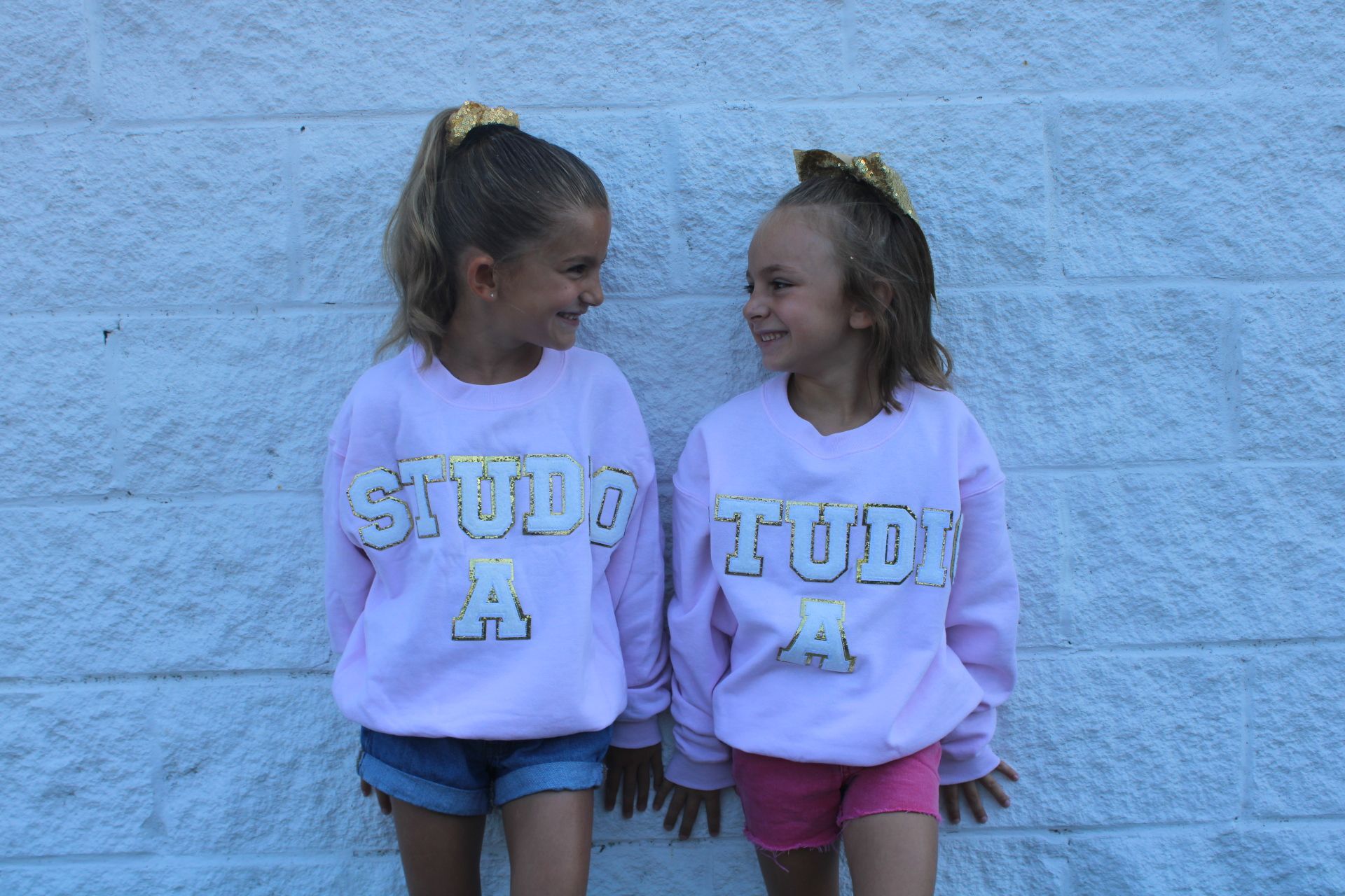 PINK AND GOLD CREW