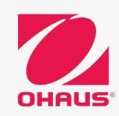 Logotipo rojo de OHAUS con una
