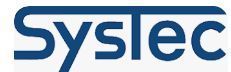 Logotipo de Syslec en color azul con la parte superior redondeada.