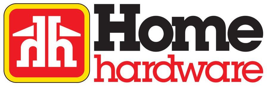 Home Hardware logo: a red square with a yellow border contains the initials 