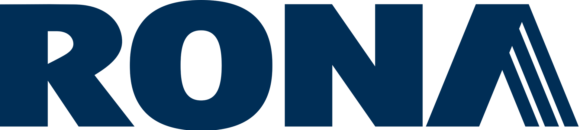 RONA logo in dark blue.