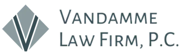 A logo for vandamme law firm p.c.