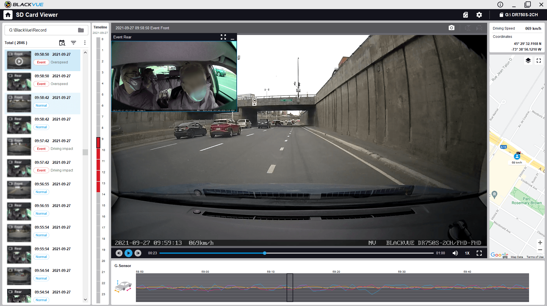 City Driving School  instructor, Tom Spiegler, and ACT Inc. occupational therapist, Susan Sofer, on an  in-car evaluation for driver assessment.