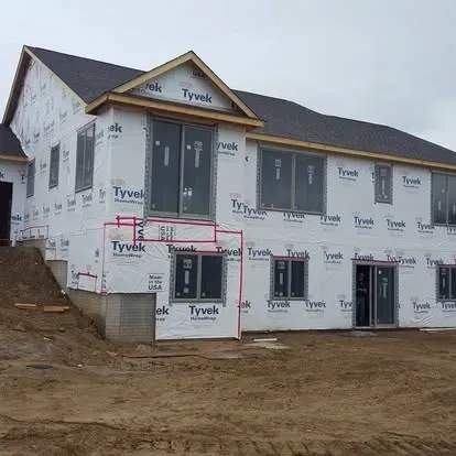 Custom home foundation work managed by Crannie Construction in Genesee County