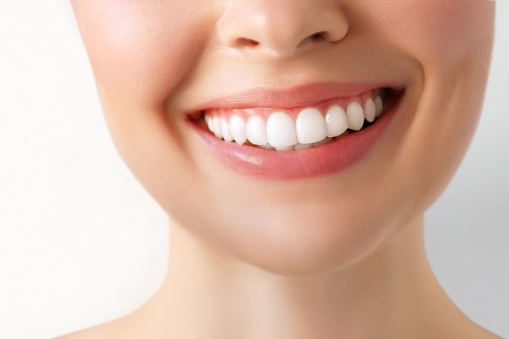 pearly white teeth
