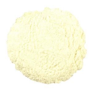 A pile of white powder on a white background.