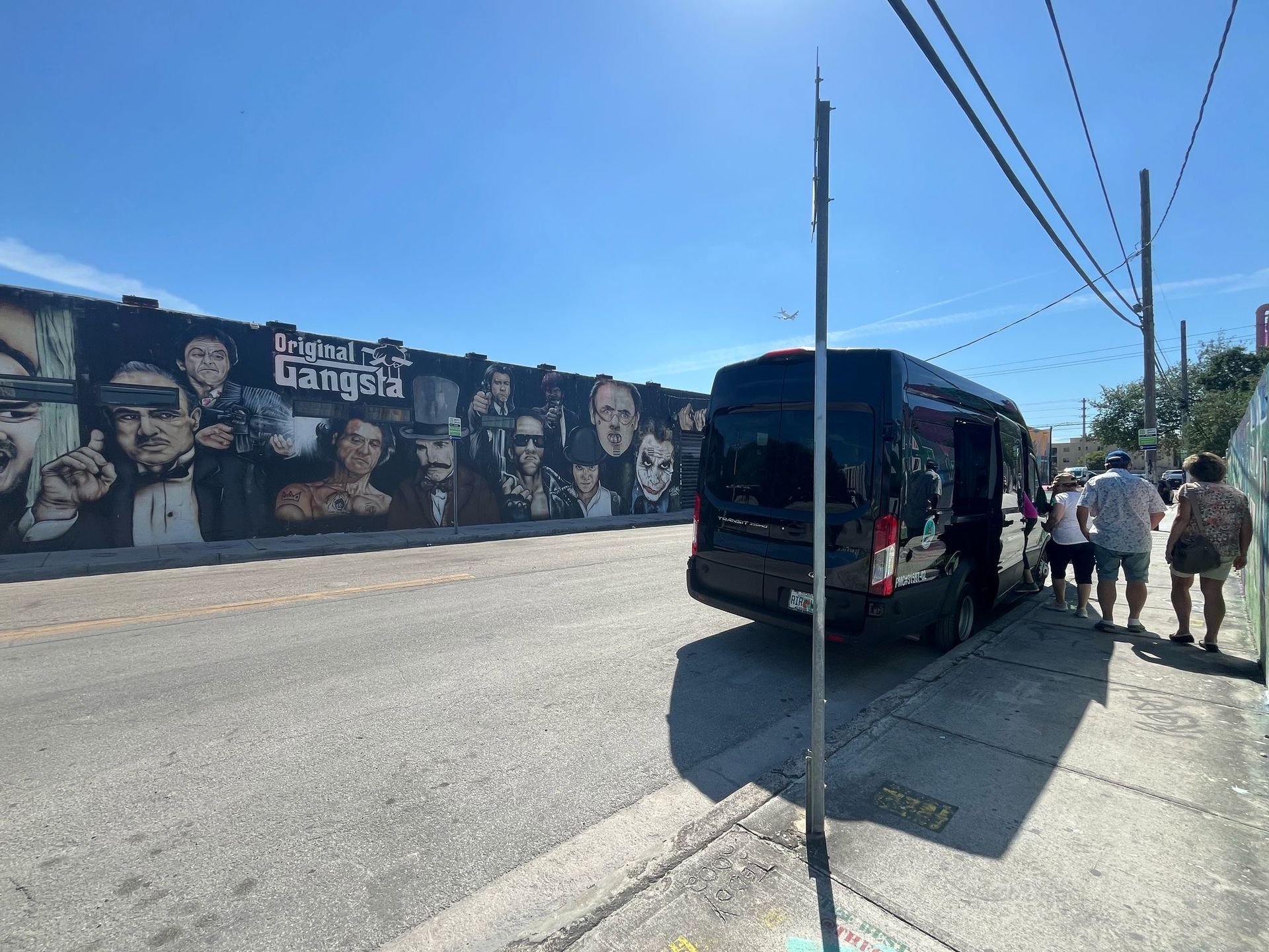 Gangster Wall in Wynwood Walls on the bus tour in Miami