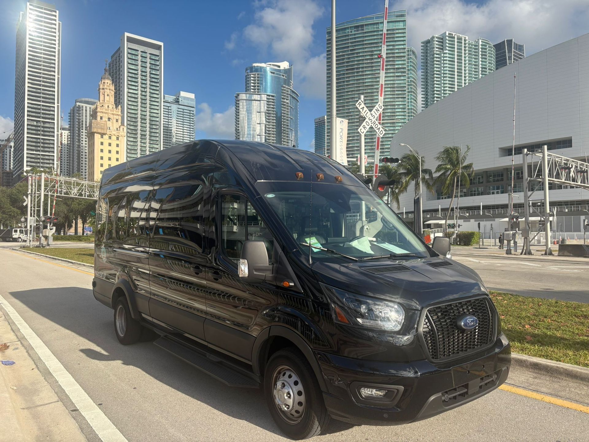 Miami City Tours parked in Downtown Miami