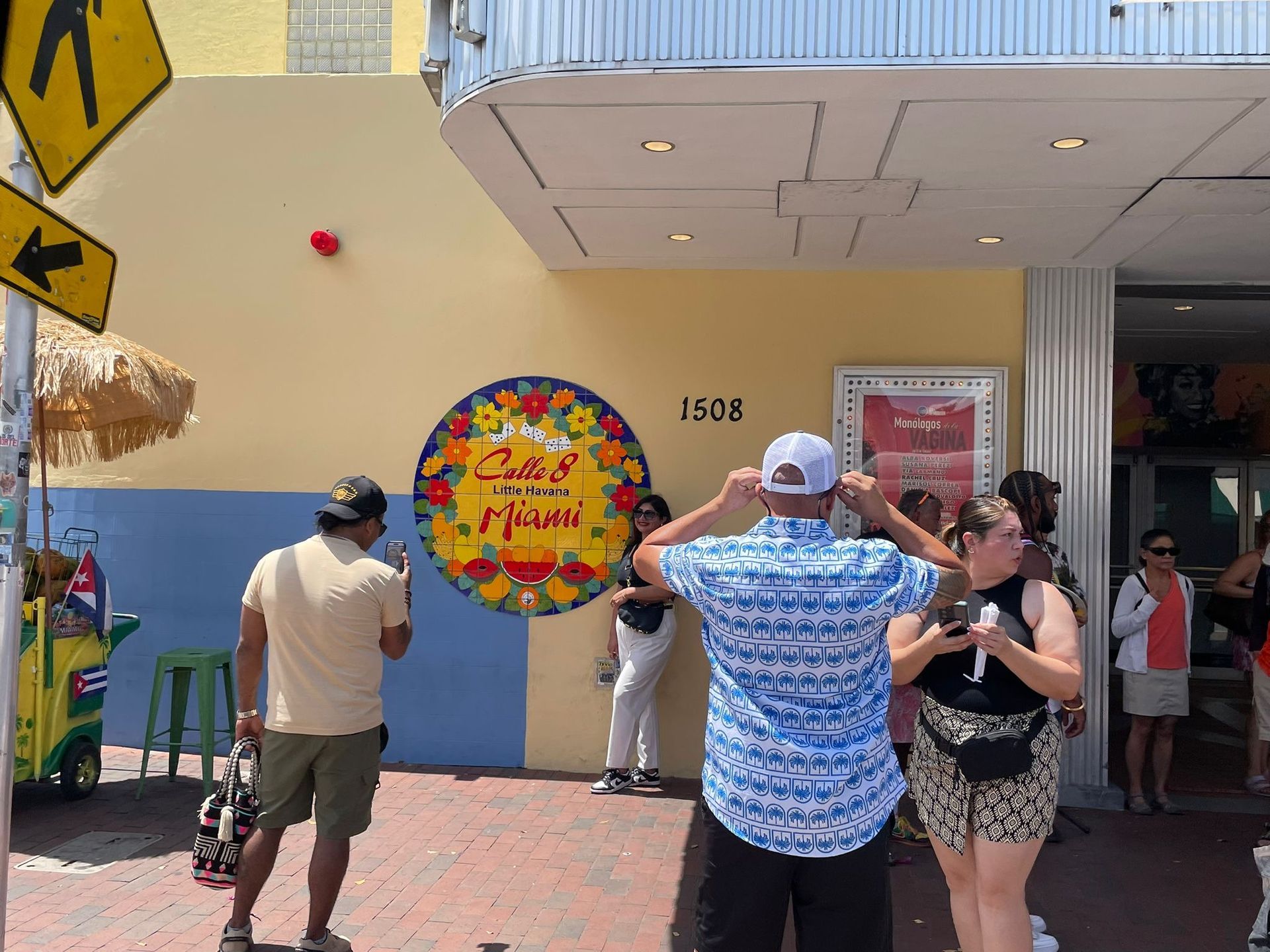 Calle Ocho Sign, famous for all the Pictures taking by passengers on the Bus Route in Miami