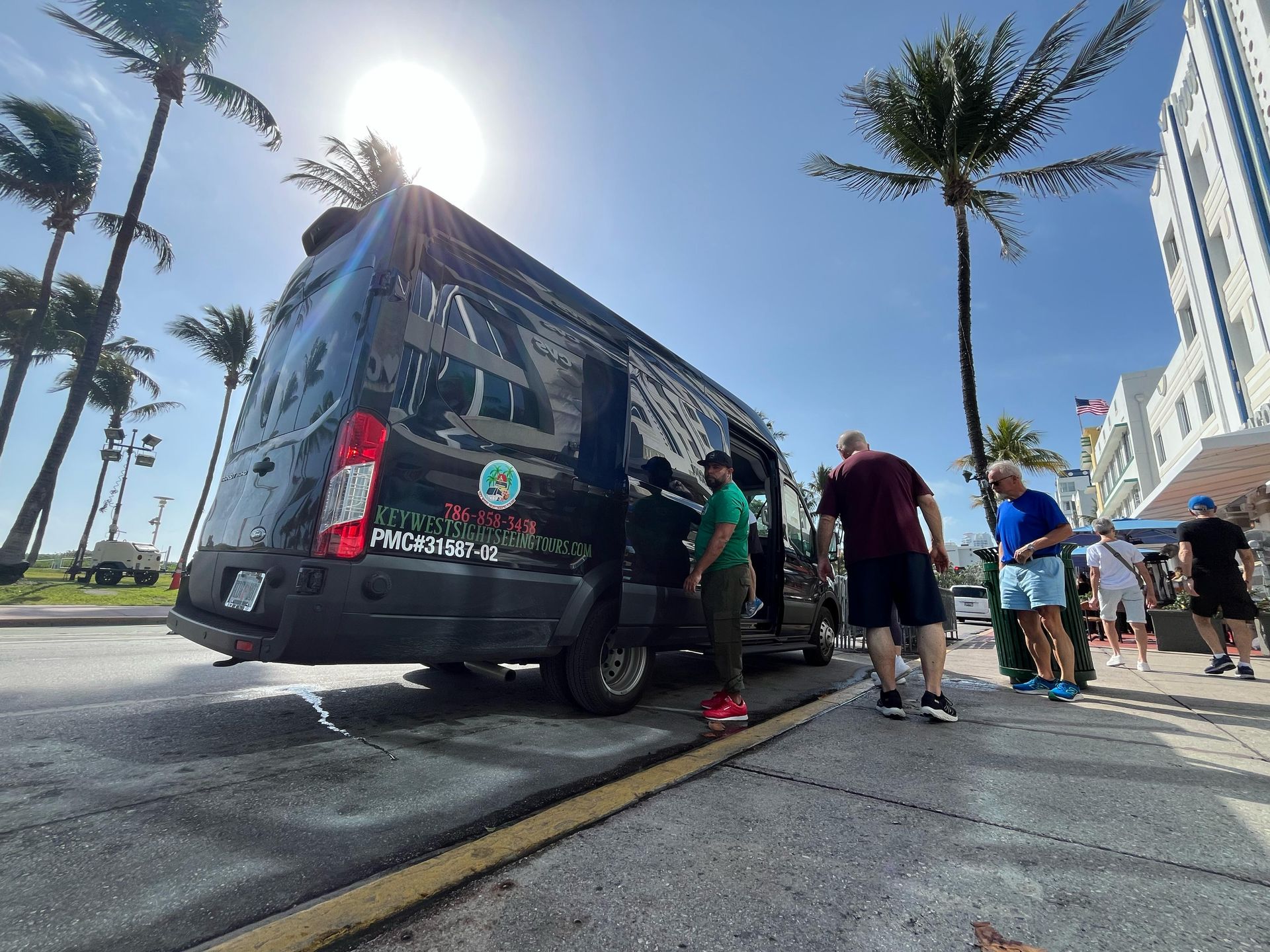 Explore the Versace Mansion with the benefits of a guided bus tour on south beach 
