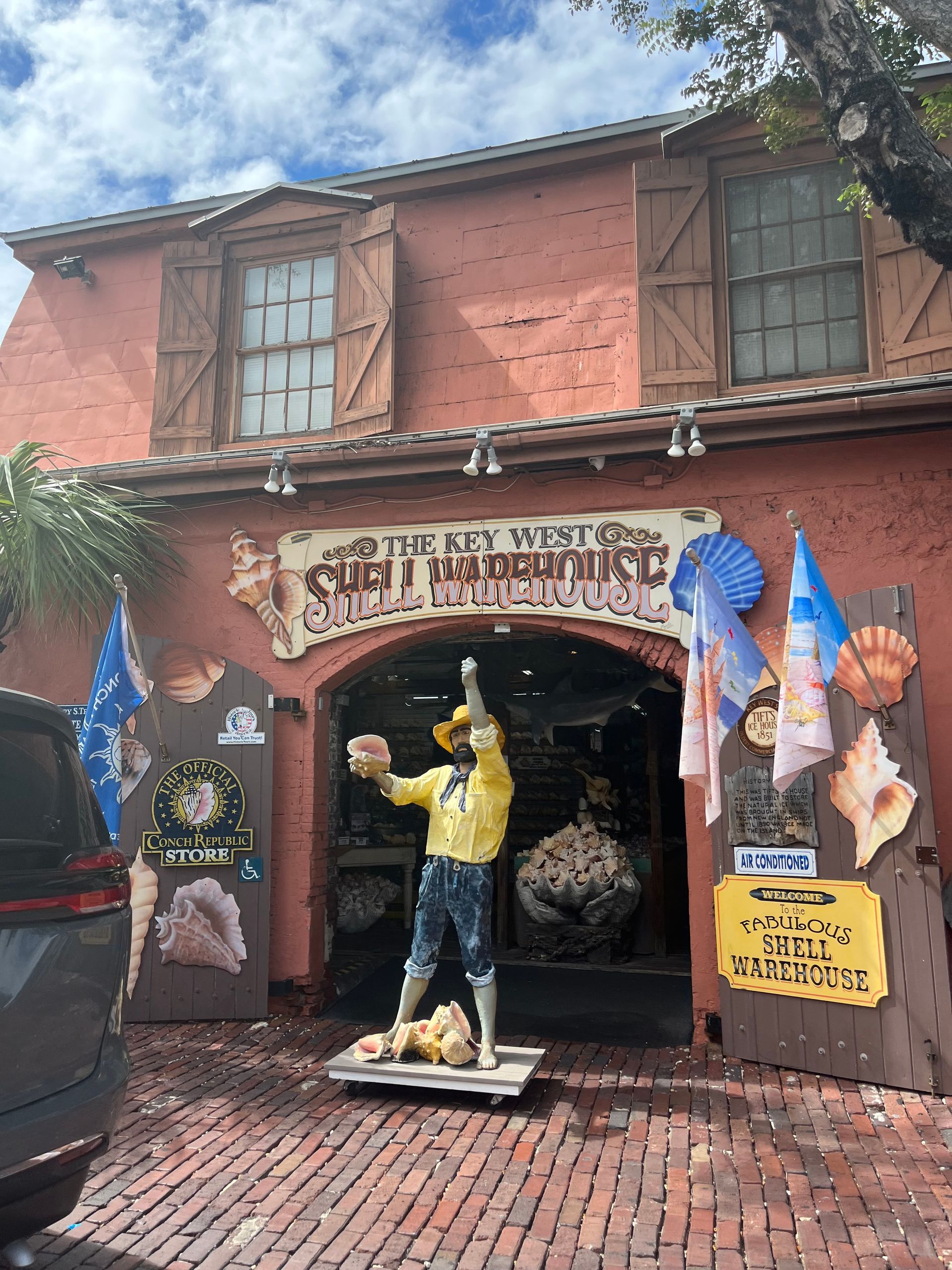 Key West Shell Warehouse gift shop visit during a Miami to Key West trip through the Florida Keys
