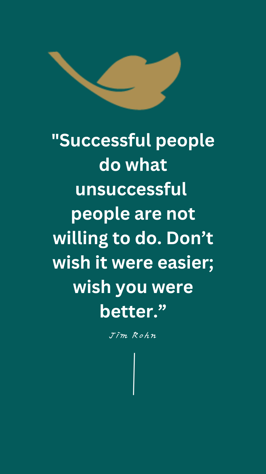 Quote on a teal background: 