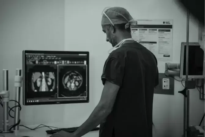 Dr Kapil Sethi Reviewing Prostate Scans