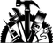 Black silhouette of hand tools—a hammer, wrench, paintbrush, screwdriver, and pliers—crossed in a circle