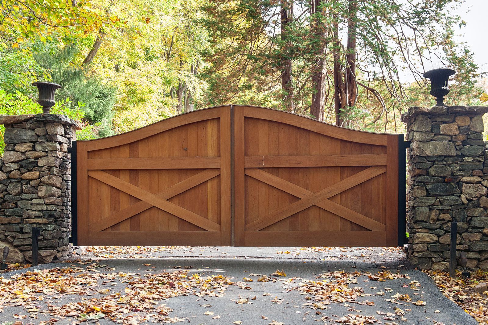 Wood Driveway Gate in Macon GA