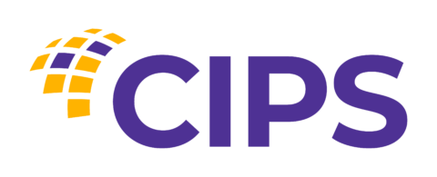 CIPS logo in purple and gold on a white background