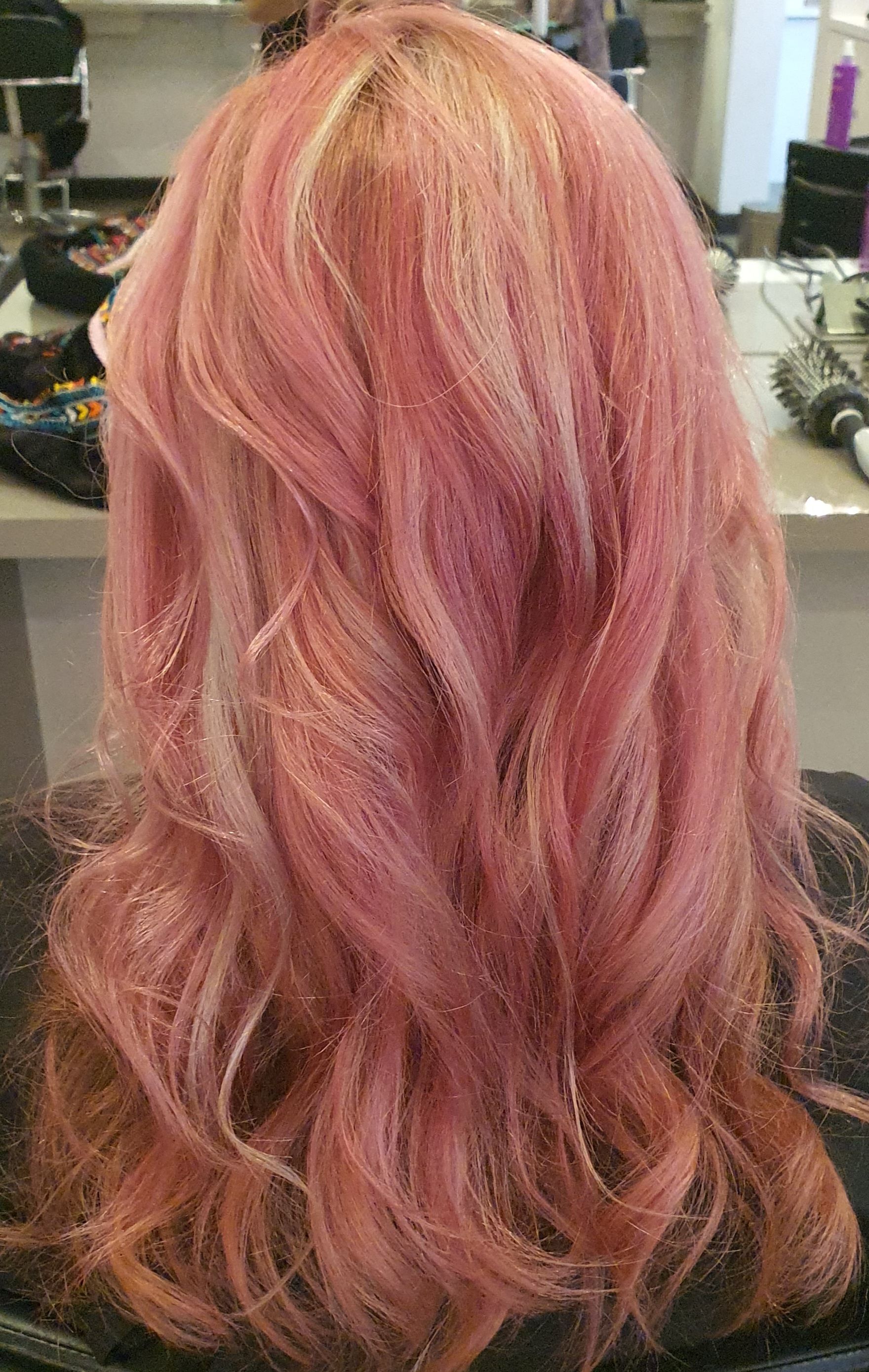 short hair colored