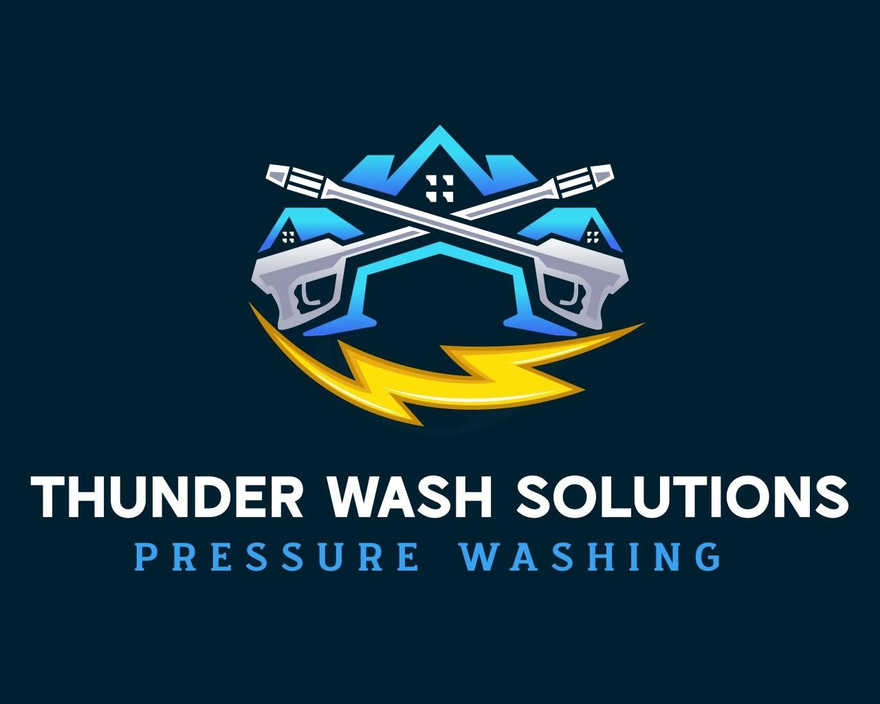 Two pressure washer spray handles logo