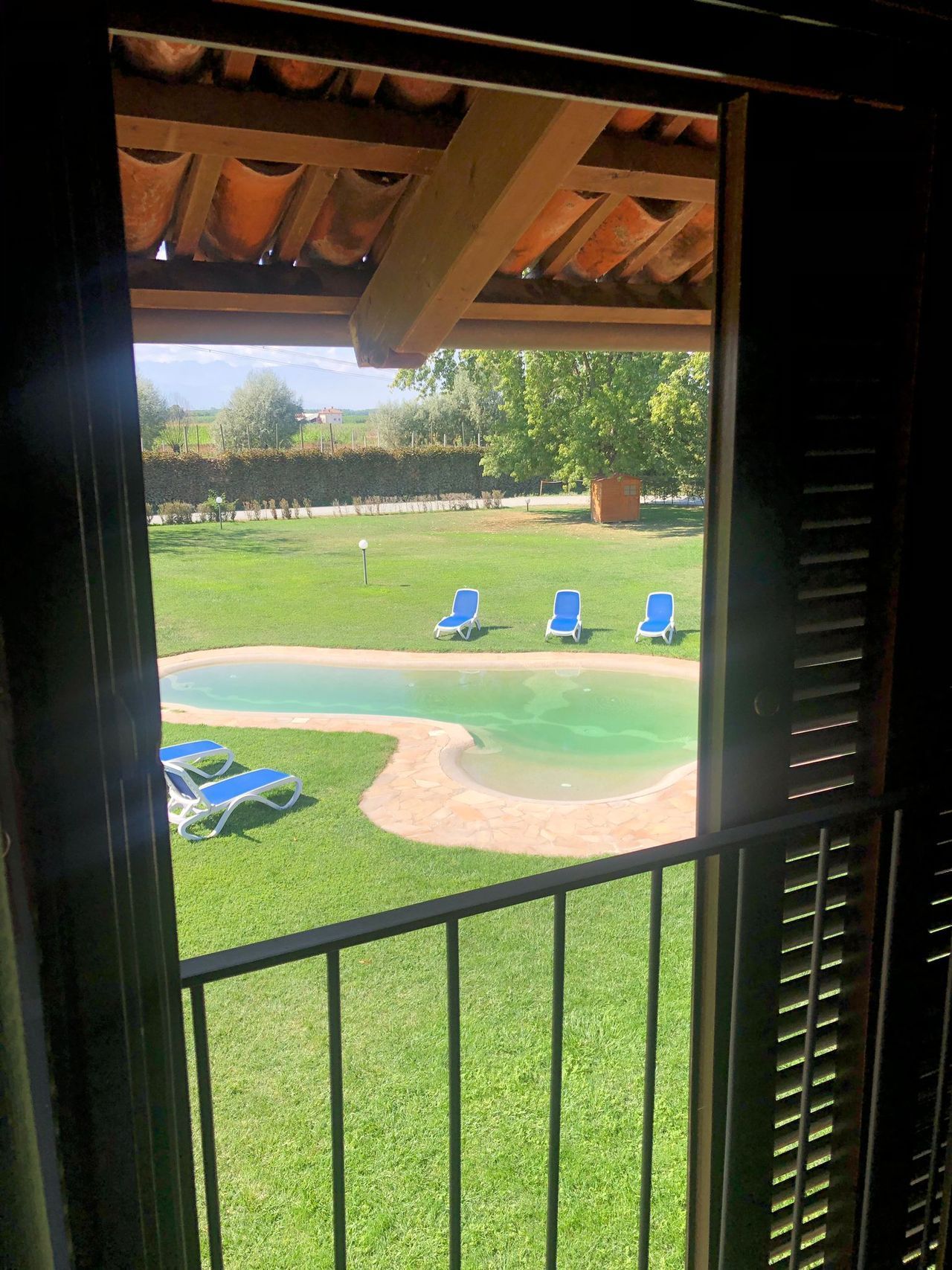 veduta della piscina