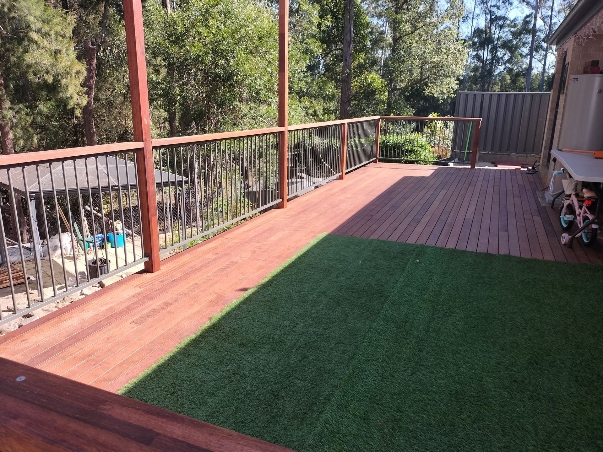 A Wooden Bench is Being Built in a Room — BK Build Group in Coffs Harbour, NSW