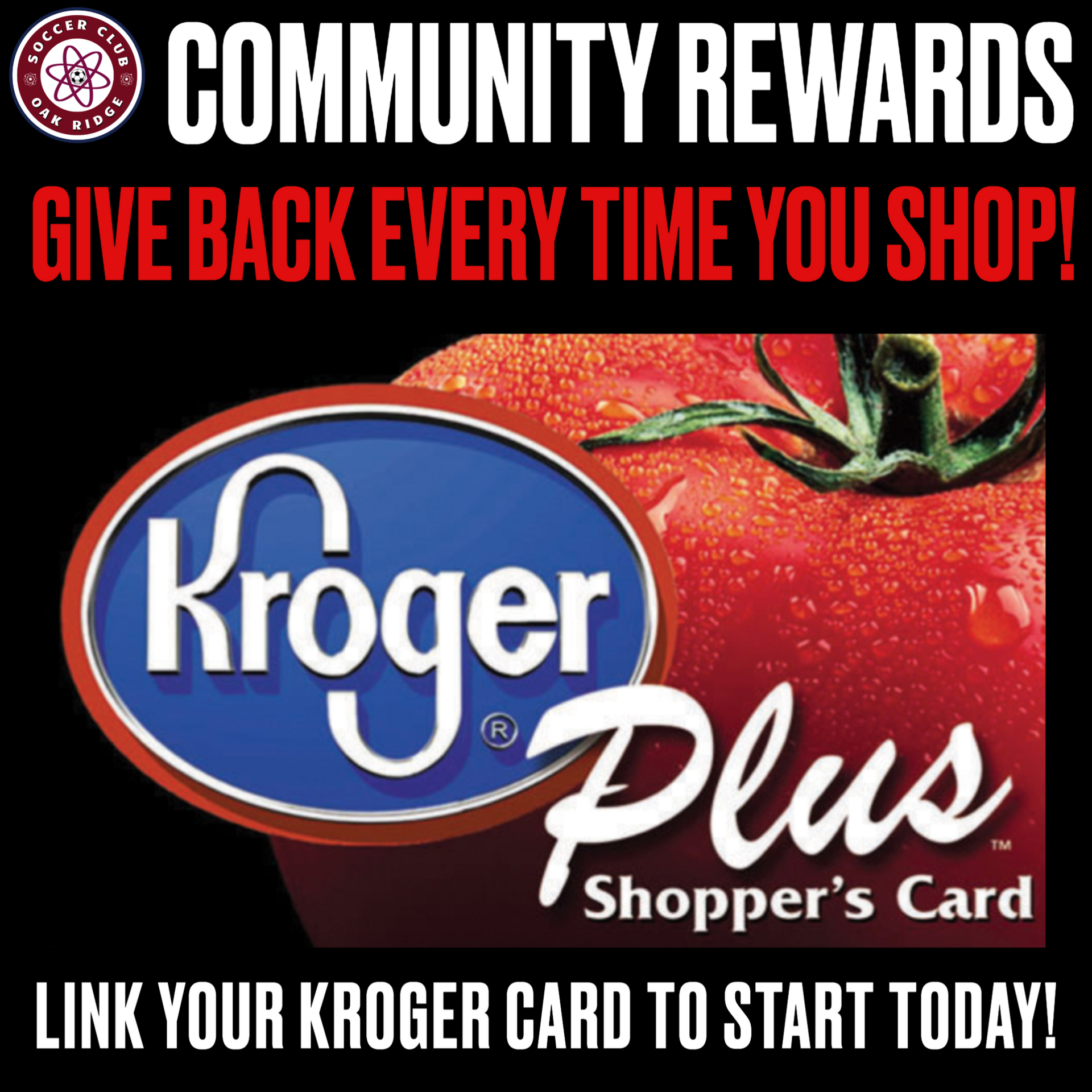 An advertisement for kroger plus shopper 's card
