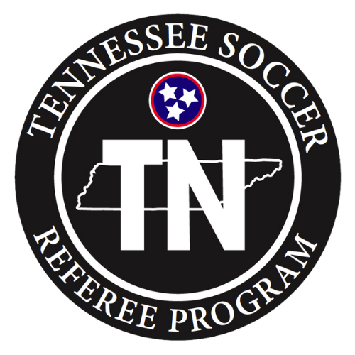 The logo for tennessee soccer referee program