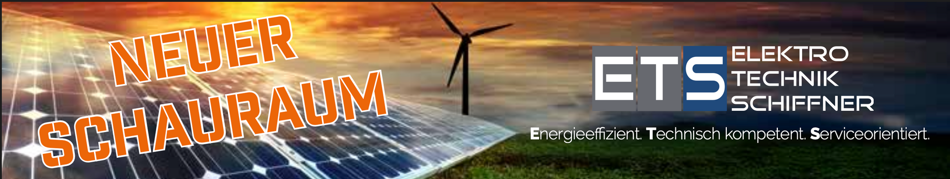 Banner for ETS Elektro-Technik with text 