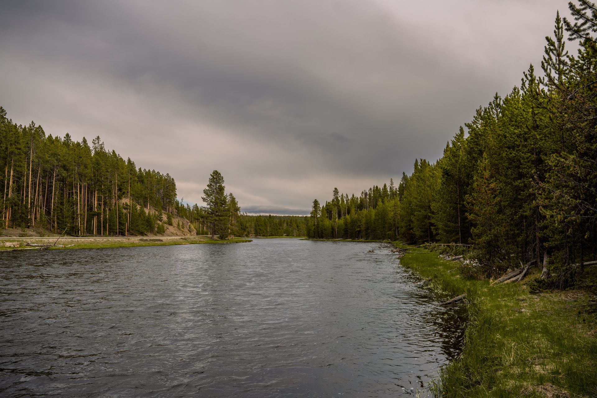 The Firehole Rive in Yellowstone National Park