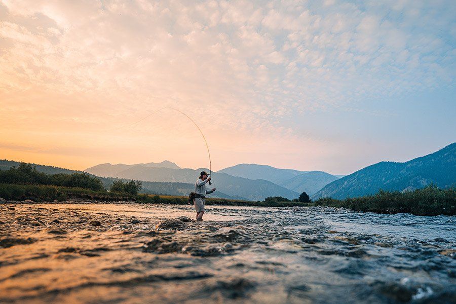 Wading Guided Fishing Trip Montana Big Sky Bozeman