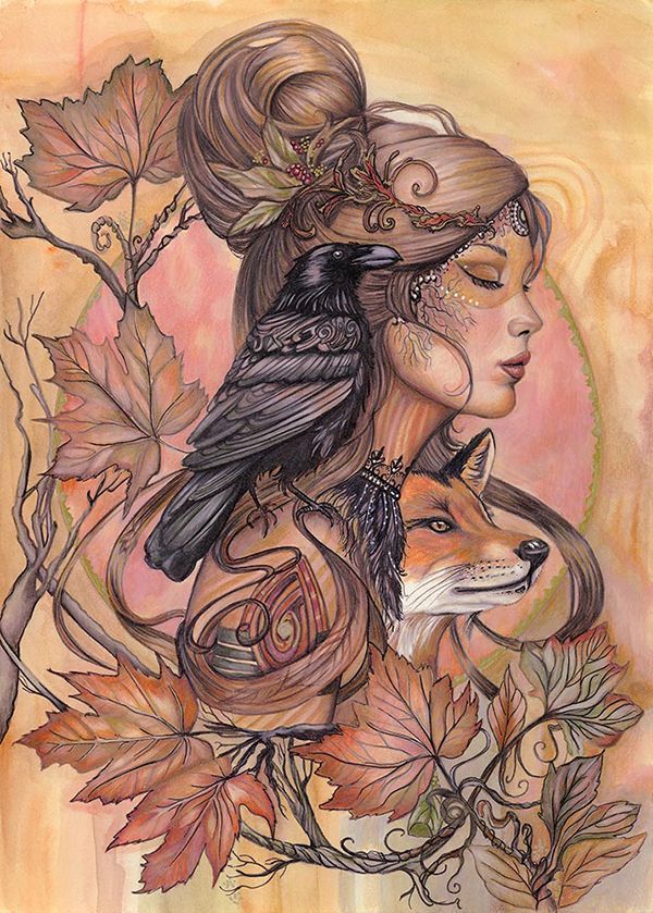 Circle of Change: Spirit of the Raven and Red Fox by Kristen Myers