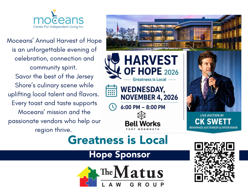 Harvest of Hope - Tickets Now on Sale
Wednesday November 4th at Bell Works Fort Monmouth