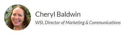 a picture of a woman with the name cheryl baldwin on it