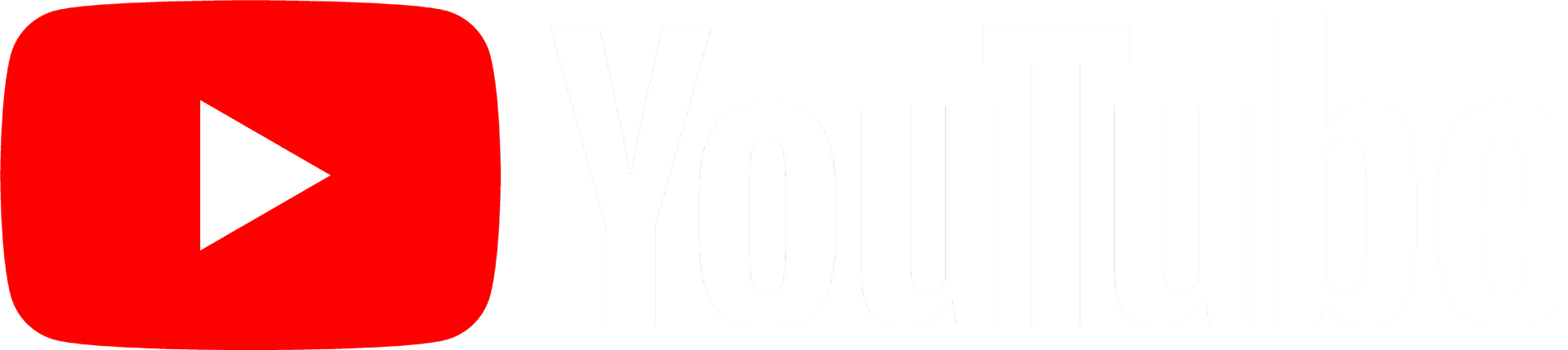 YouTube play button logo in white on a red rounded rectangle