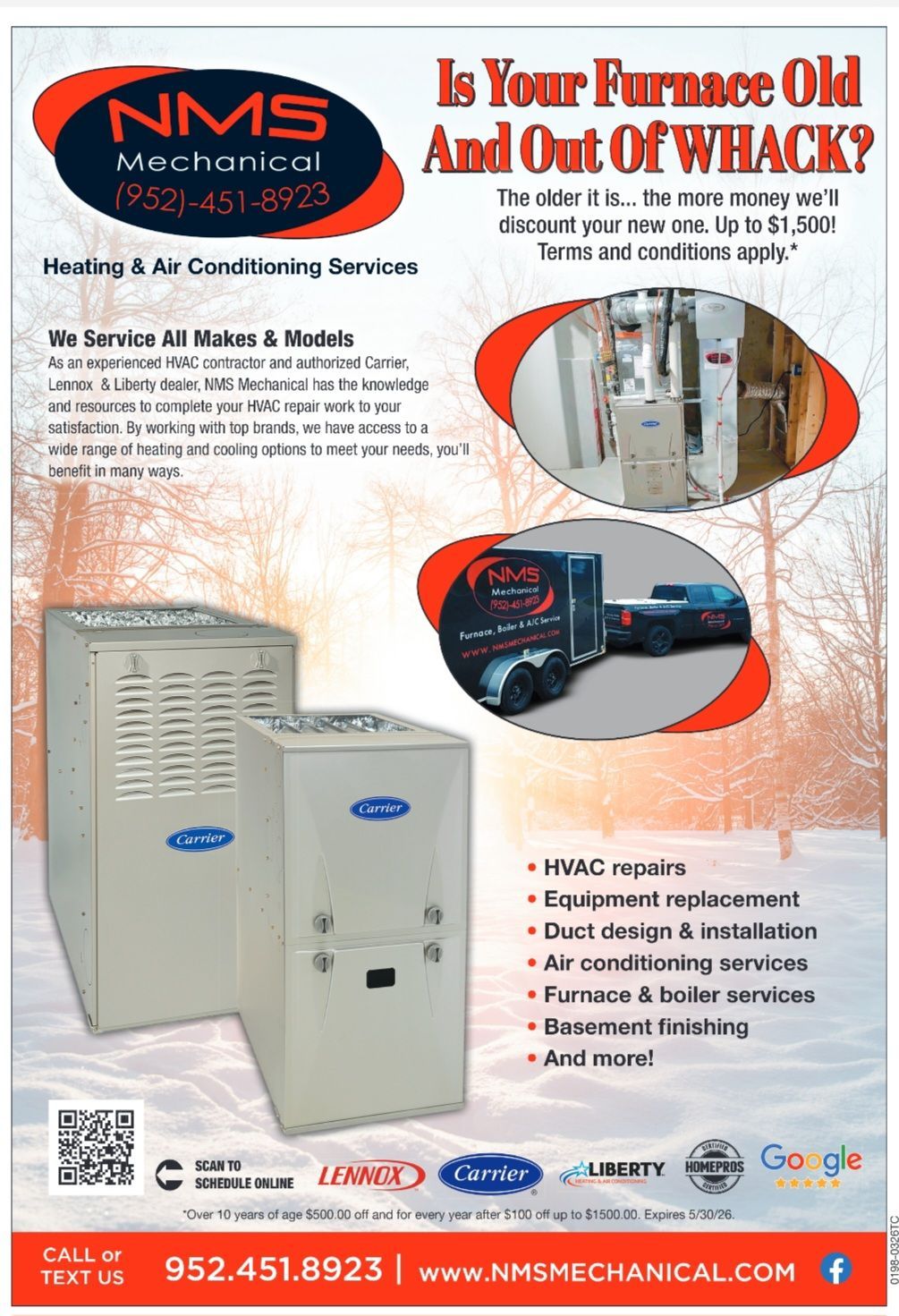An advertisement for hvac expert installation and maintenance service