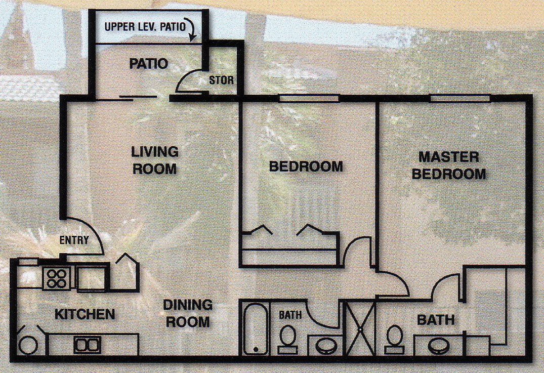 Two Bedroom Floor Plan