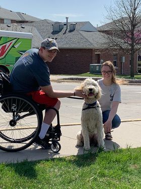 Medical therapy dog from Kimberlee's Kennels 
