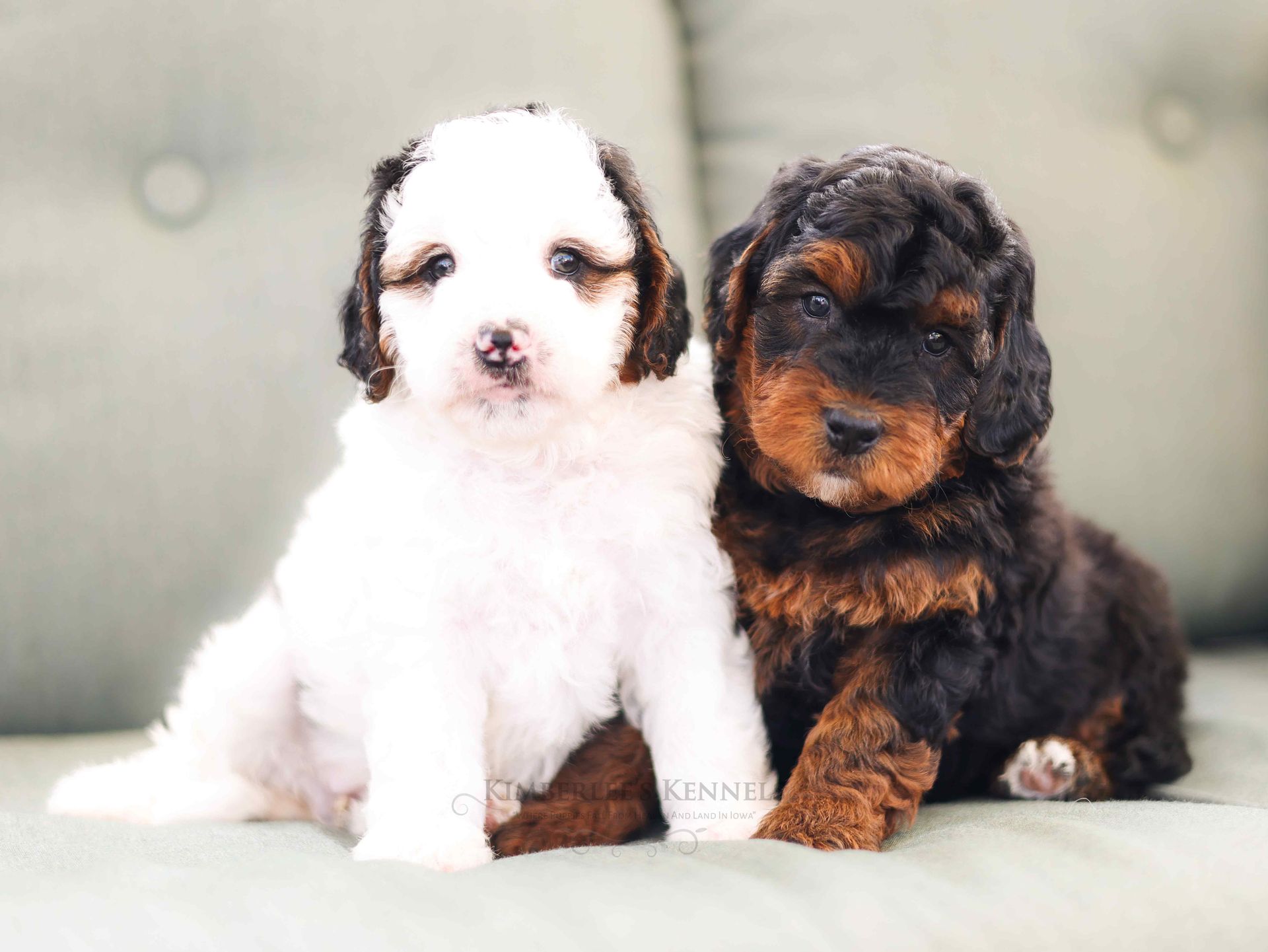 Miniature bernedoodle puppy, ethical dog breeder