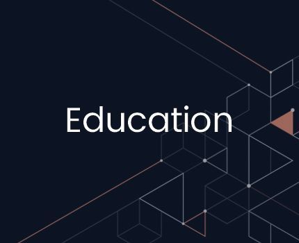 A black background with the word education on it