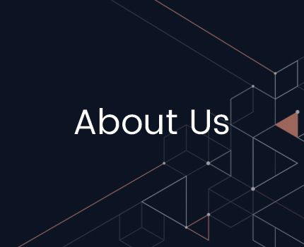 A black background with the words about us on it
