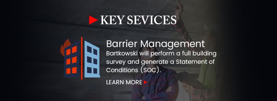 A key services advertisement for barrier management