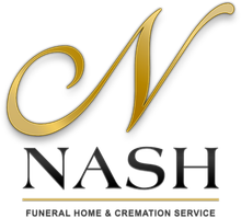 The logo for sample funeral home is shown on a white background.
