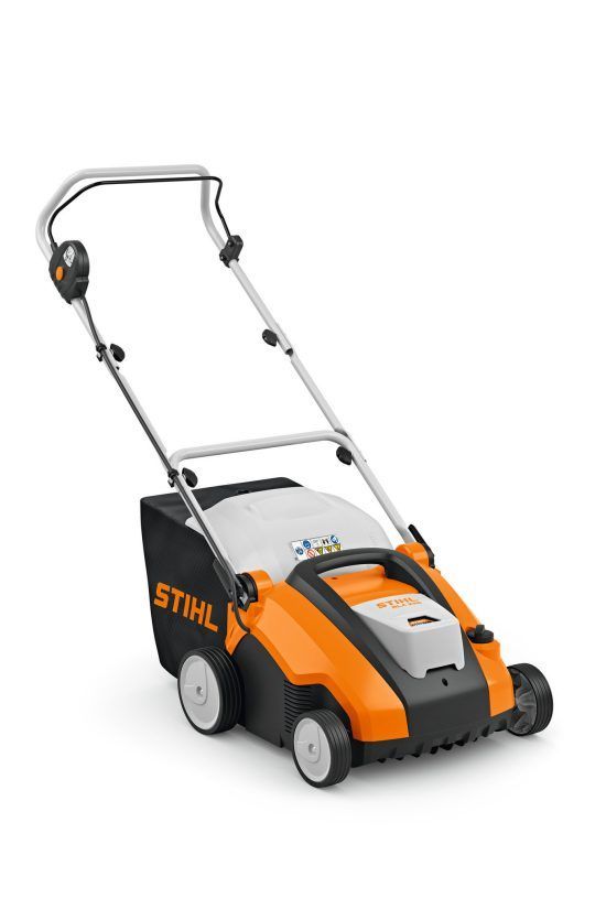Orange and Black Stihl Battery-powered Lawn Mower — Stihl Shop Atherton In Atherton, QLD