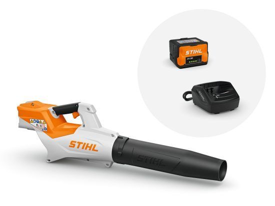 White and Orange Stihl Battery-powered Leaf Blower — Stihl Shop Atherton In Atherton, QLD